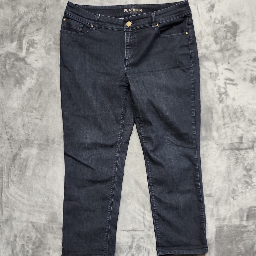 Chico's Midnight Blue Cropped Jeans